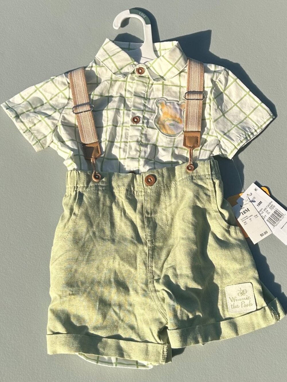 Baby Boys' 2pc Disney Winnie The Pooh Outfit Set, 18 M